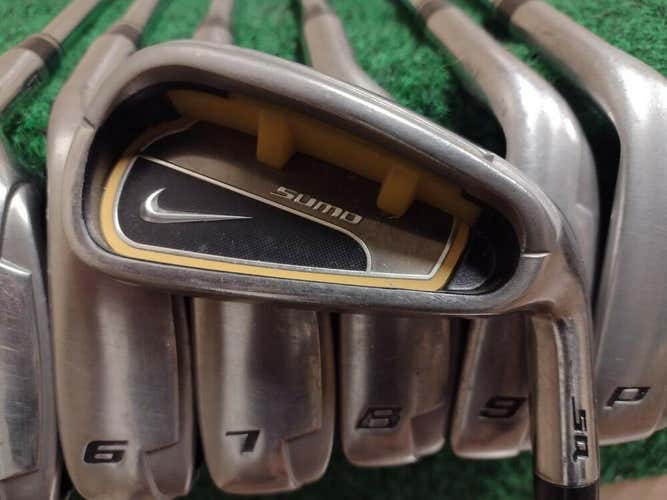 Nike Sumo SQ Golf Iron Set 4-PW Steel Shaft Stiff Flex True Temper Superlite