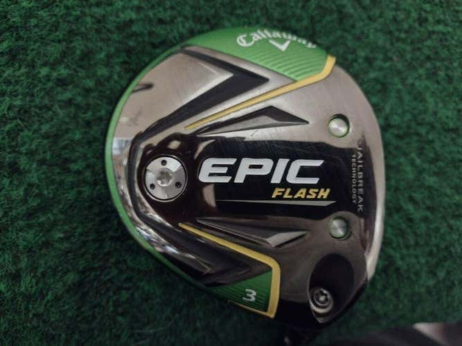 Callaway Epic Flash Fairway 3 Wood Regular Flex Even Flow 5.5