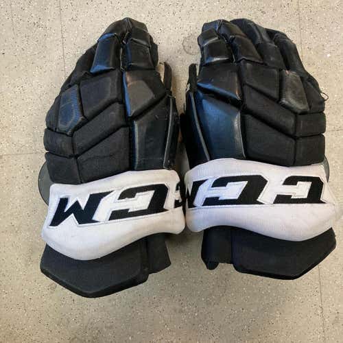 Black Used Senior CCM HG42 Gloves 14" (UG517)