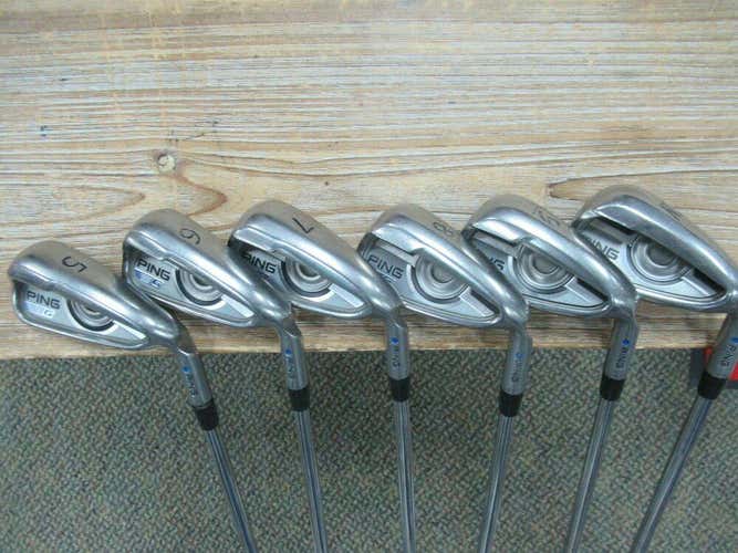 PING G IRON SET 5 - PW BLUE DOT FACTORY DYNAMIC GOLD 120g S300 STIFF FLEX STEEL
