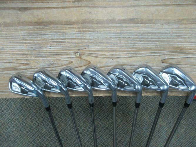 CALLAWAY APEX FORGED IRON SET 6 - PW AW SW CATALYST 50g 5.0 SENIOR FLEX GRAPHITE