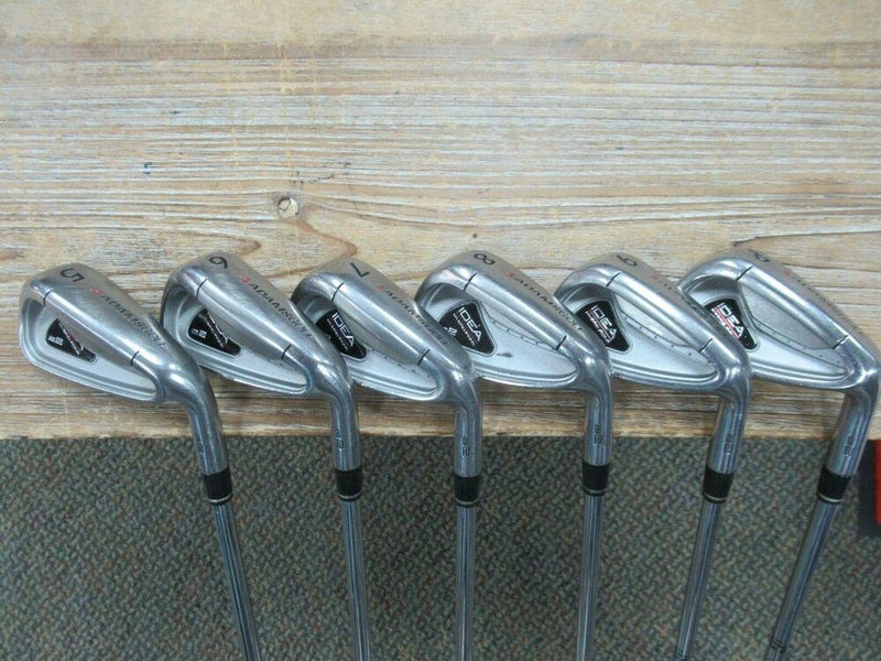 ADAMS IDEA A2 HYBRID IRON SET 5 - PW TRUE TEMPER PLAYERS LITE STEEL NEW GRIPS