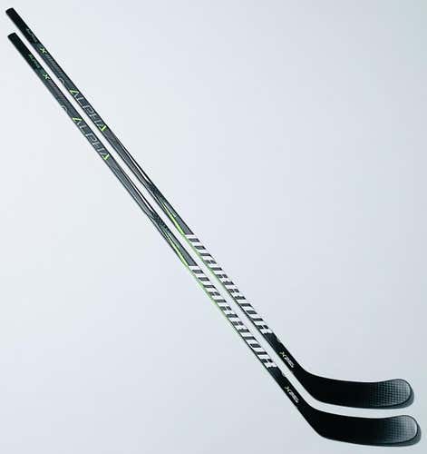 New 2 Pack Warrior Alpha QX Hockey Sticks-LH-Sand Paper Finish-P92-105 Flex