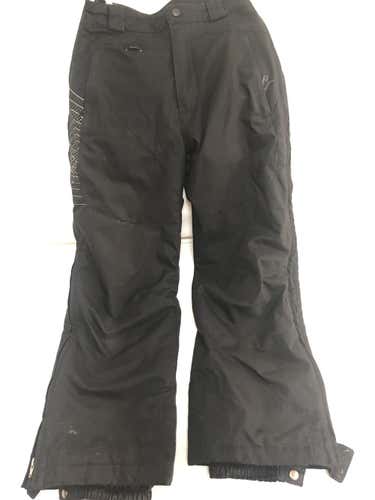 Black Youth Size 12 Spyder Ski Pants Full Zip