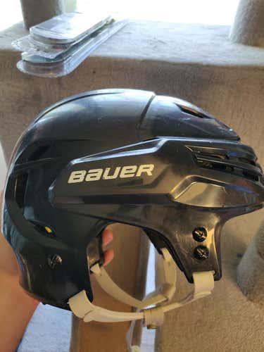 M Bauer Re-Akt Helmet Used Navy