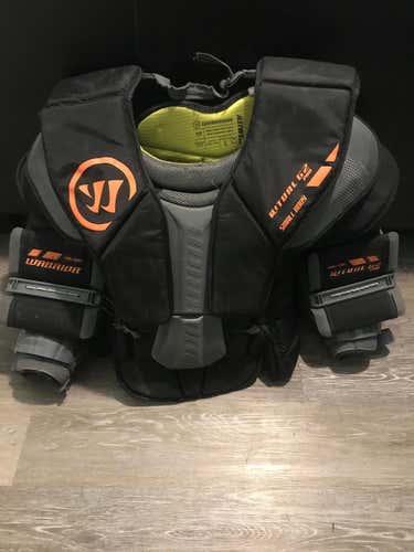Used Senior Small Warrior Ritual G2 Goalie Chest and Arm Protector Goalie Chest Protector Pro Stock