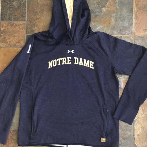 Notre Dame Lacrosse Official Team Issued Under Armour Sweatshirt