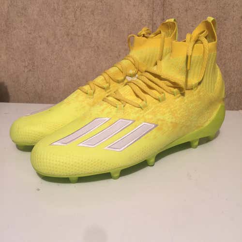 Adidas Adizero Primeknit Cleats Solar Yellow Size 10.5