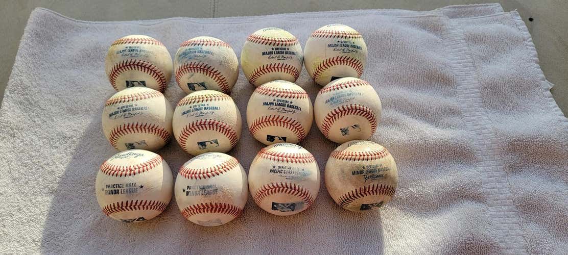 Major league baseballs used