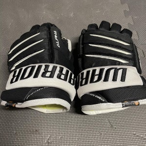Black/White Junior Warrior Alpha QX Pro 11" Gloves