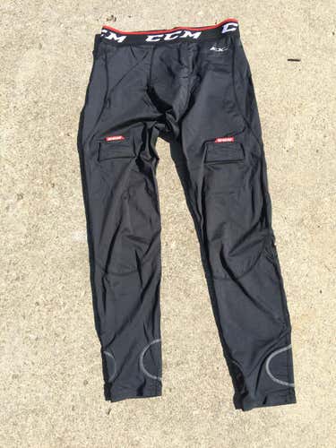 Pro Stock CCM Hockey Jock Compression Pant w Cut Resistant Reinforcement XL NWOT.