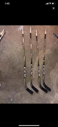 2 Broken Ccm Super Tacks Sticks