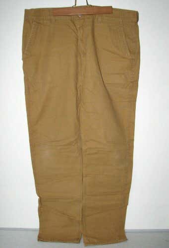Edgevale Men's Tan-Brown 100% Cotton Canvas Utility Pants - Size 38 x 34 / 38x34