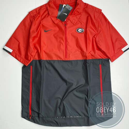 Nike Georgia Bulldogs Football Coach Windbreaker Jacket Mens Sz XL