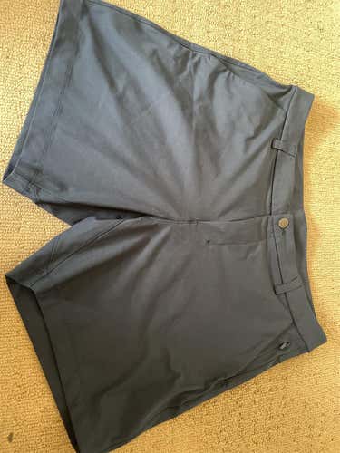 LULULEMON GOLF SHORTS NAVY BLUE 34 WAIST