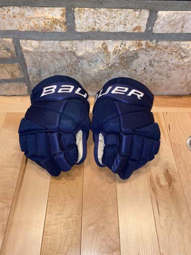 Blue Senior Bauer Vapor Team 13" Pro Stock Gloves