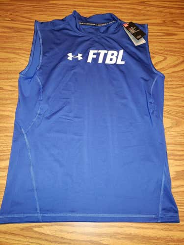 NWT men's medium Under Armour FTBL Compression sleeveless top/Shirt football 1348622