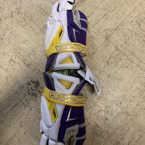 White New Maverik Max 13" Goalie Gloves