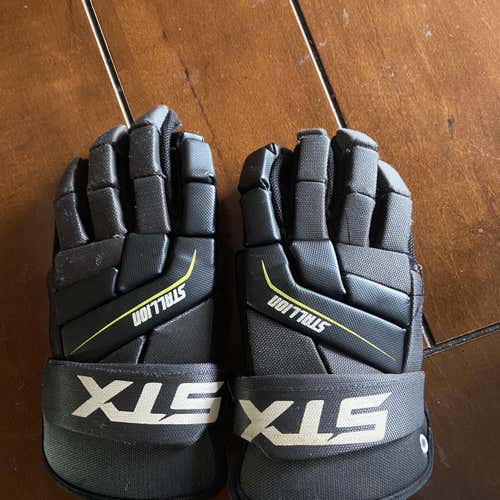 Black Used Player's STX Stallion 200 13" Lacrosse Gloves