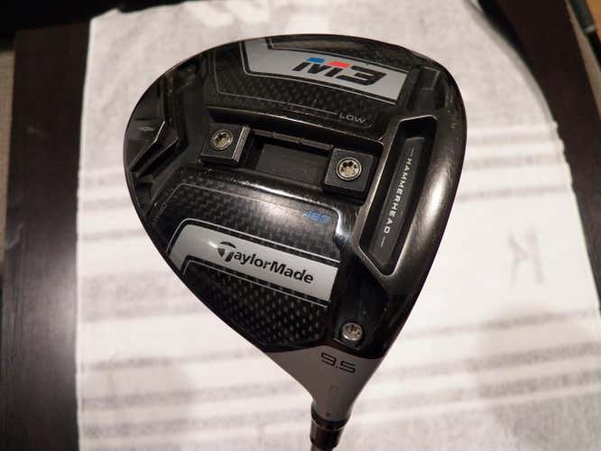 RH TAYLORMADE M3 GOLF DRIVER 9.5* BLUE TENSEI STIFF JUMBO MAX GRIP