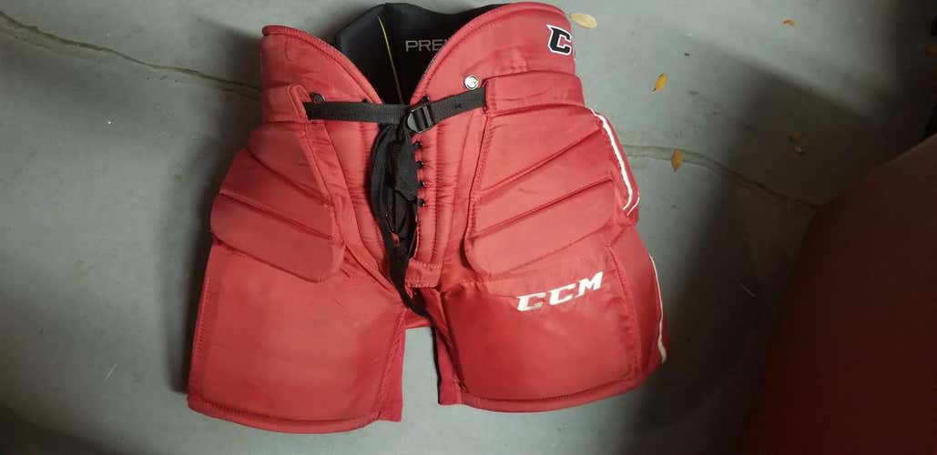 Red Used Senior Large CCM Goalie Pants