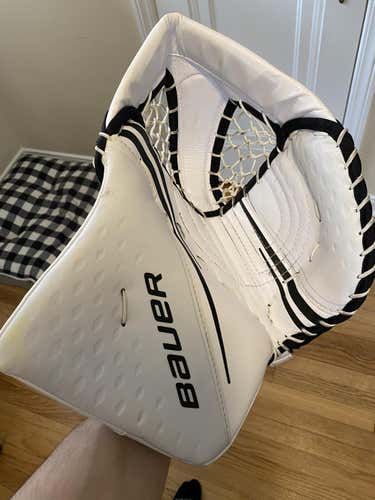 White Senior Bauer 2X Pro Goalie Glove