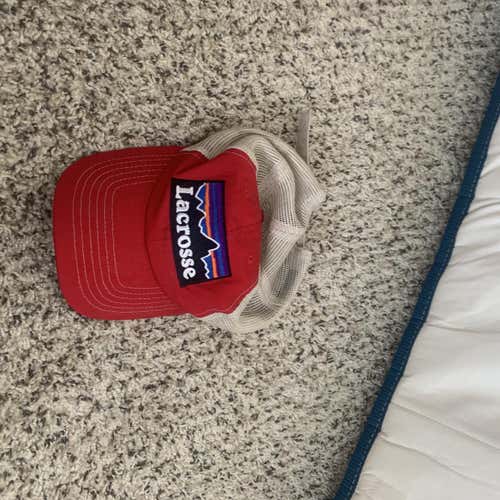 Laxagonia red trucker Hat