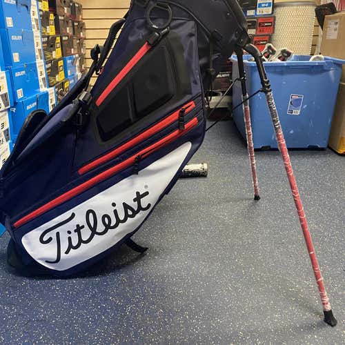 Men's Navy White And Red Titleist Carry Bag