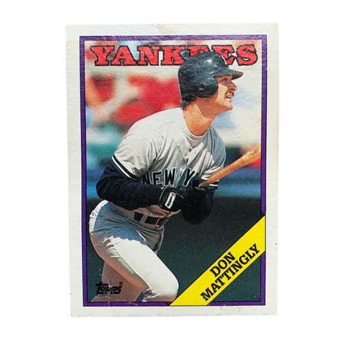 1988 Don Mattingly Topps #300 - Yankees 1st Base - Good Condition
