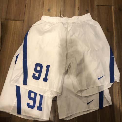 2 Pairs Of White Crabs Nike Lacrosse Shorts Team Issued