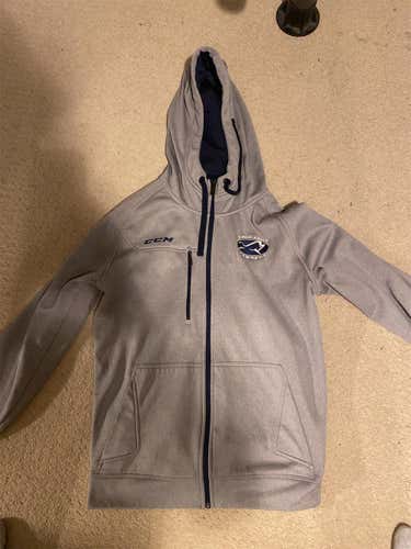 Gray Adult Large CCM Sioux Falls Zip Hoodie