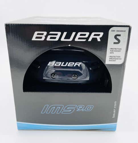 New Bauer IMS 9.0 NHL Pro Stock Hockey Helmet-S-Buffalo Sabres-Navy