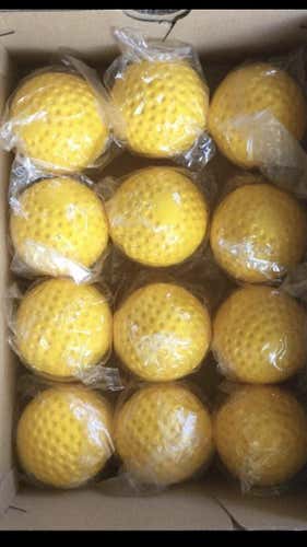 New 48 (4 Dozen) Dimpled Pitching Machine Baseballs / Individually Wrapped