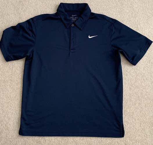 Nike Dri Fit Navy Adult Medium Golf Polo