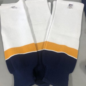 3 pairs of White Senior Large 24” Socks
