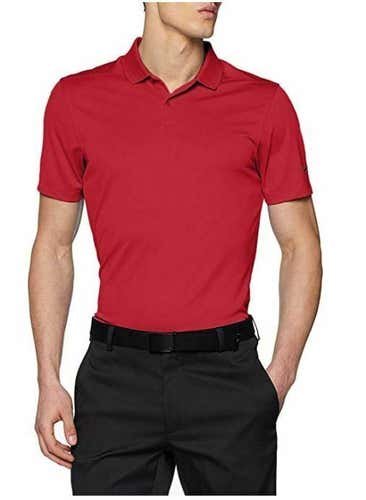 Nike Men's Dri-Fit Victory Solid Polo Golf Shirt Top Crimson XXL 2XL NEW #72821