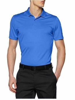 Nike Men's Dri-Fit Victory Solid Polo Golf Shirt Top Royal Medium (M) NWT #72813
