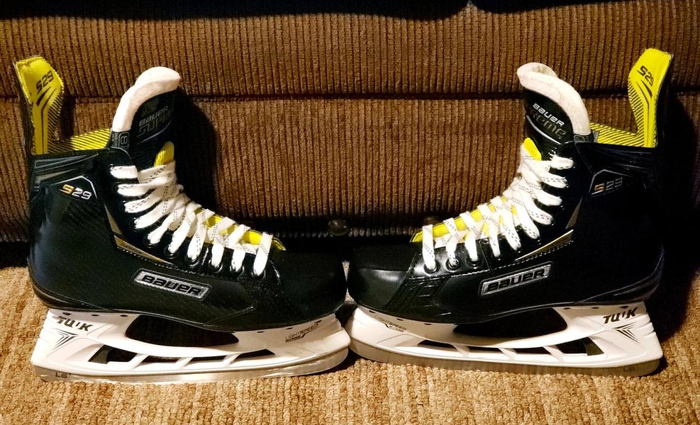 Used Senior Bauer Supreme S29 Hockey Skates Regular Width Size 8.5