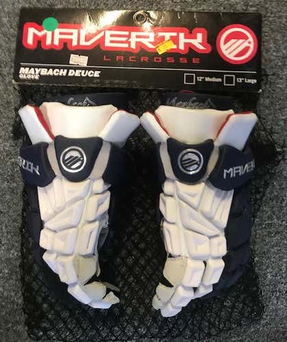 New Maverik Maybach Deuce Lacrosse Gloves 12"-Navy