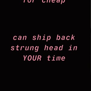 Stringing heads for cheap