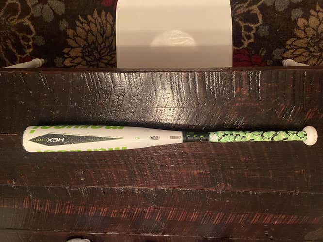 Used Kid Pitch (9YO-13YO) USSSA Certified Marucci Composite Hex Composite Bat (-10) 19 oz 29"