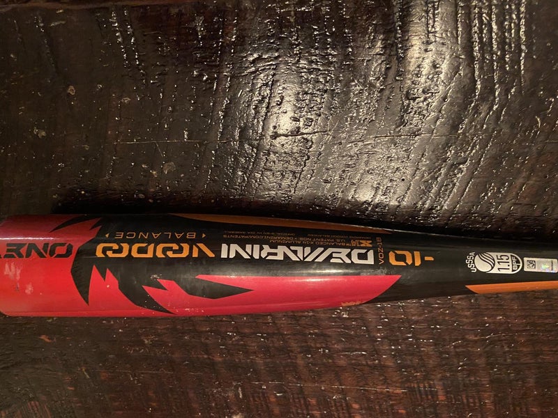 Used Kid Pitch (9YO-13YO) USSSA Certified 2020 DeMarini Alloy Voodoo Bat (-10) 19 oz 29"