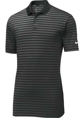 Nike Men's Dry Victory Stripe Polo Golf Shirt Black XX-Large XXL New #76185