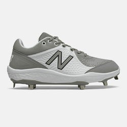New Balance L3000v5 Grey Mens Baseball Metal Cleats L3000TG5 - Size 11.5