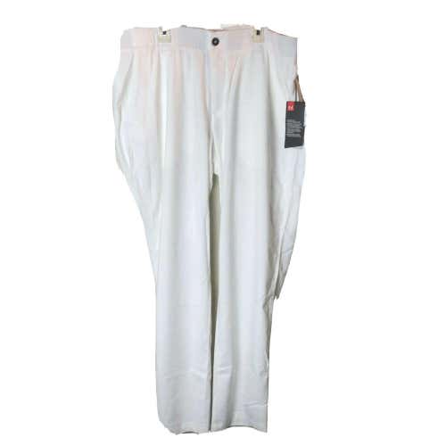 Under Armour Men's 38/34 White Golf Pants Showdown Tapered 1309546 100