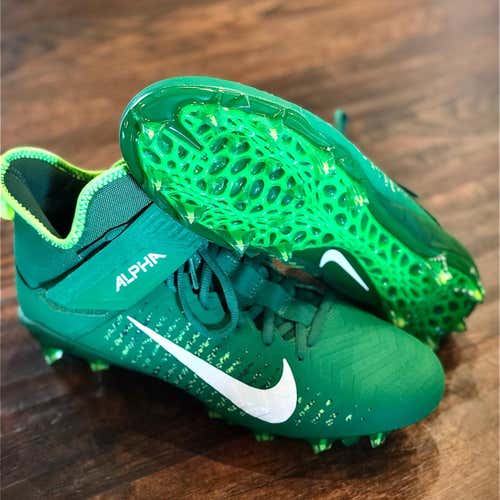 Green Men's Size 11 Nike Alpha Menace Cleats(Women's 12) Low Cut