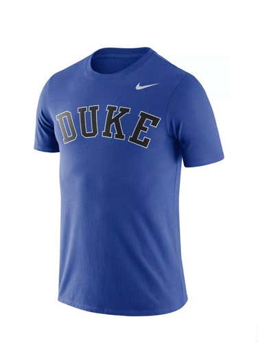 new Nike Mens duke blue devils wordmark Dri-Fit Shirt tee/T-shirt L/large