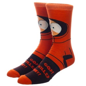 South Park Kenny McCormick Bioworld Crew Socks Men's 8-12 They Killed Kenny