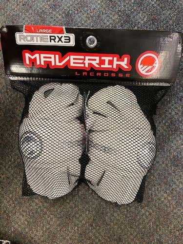 New Large Maverik Rome Arm Pads - white