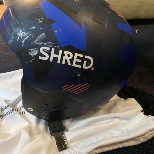 Used Medium/Large Shred Helmet FIS Legal